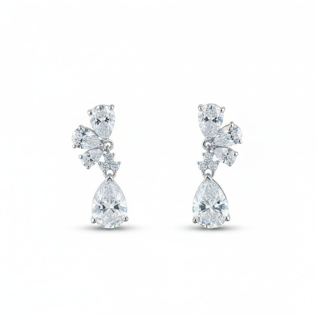 Moonlit Bloom Drop Earrings