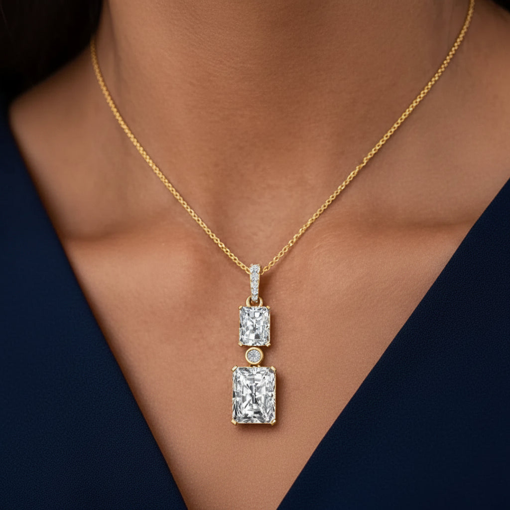 Emerald Duo Pendant
