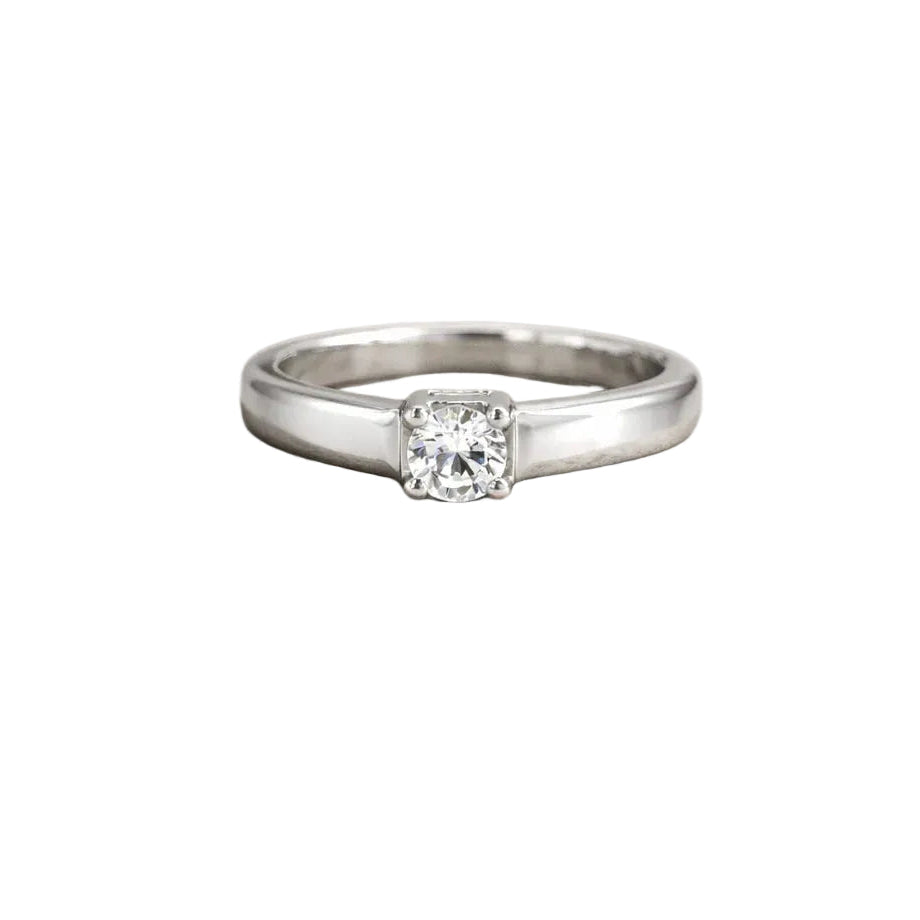 Small Round Solitaire Ring