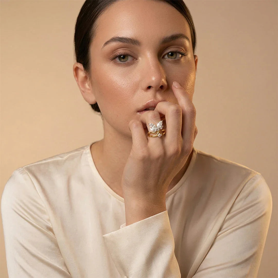 Butterfly Marquise Ring