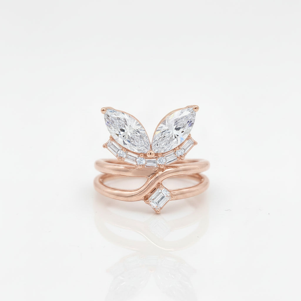 Butterfly Marquise Ring