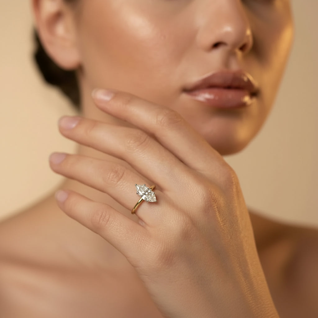 Marquise Solitaire Ring