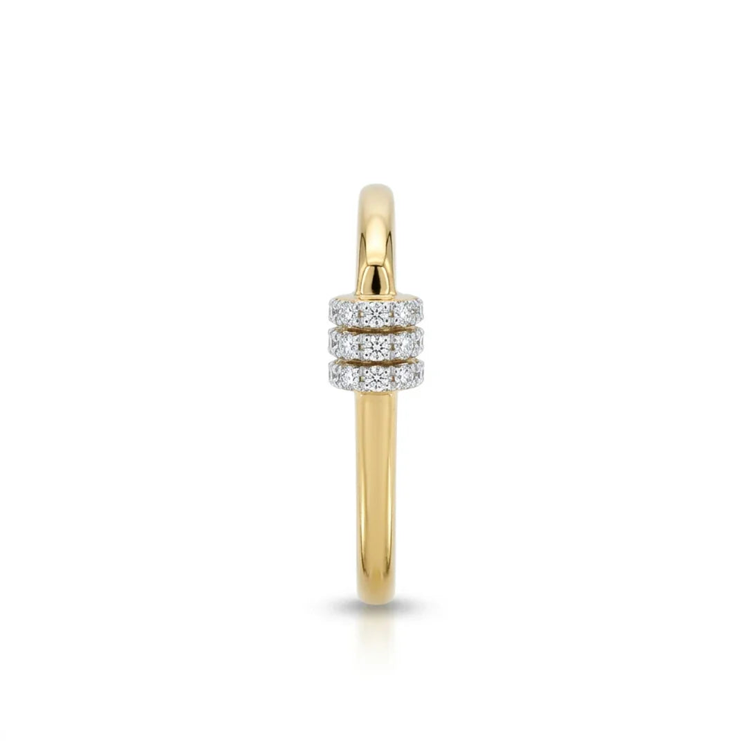 Triple Roller Square Ring
