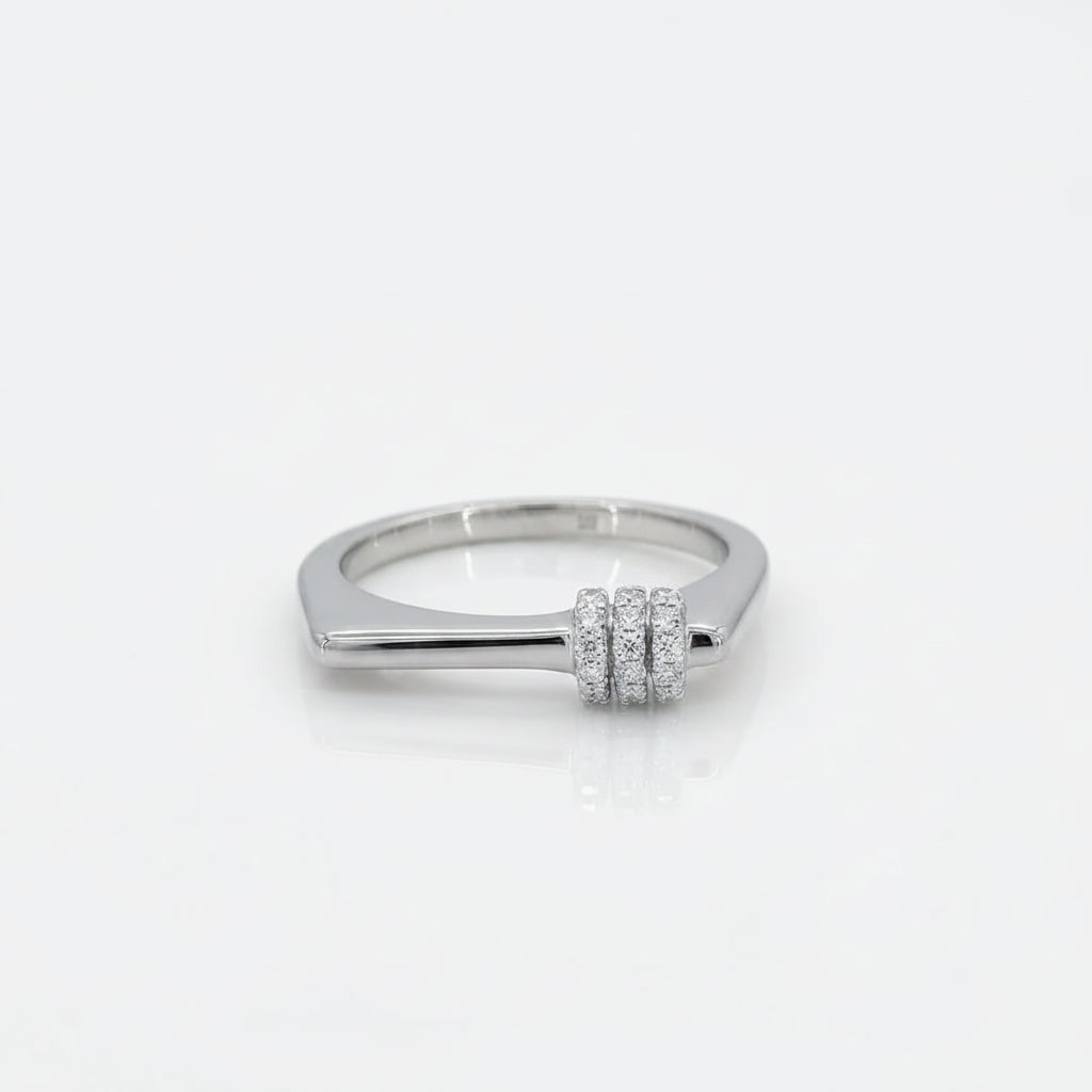 Triple Roller Square Ring