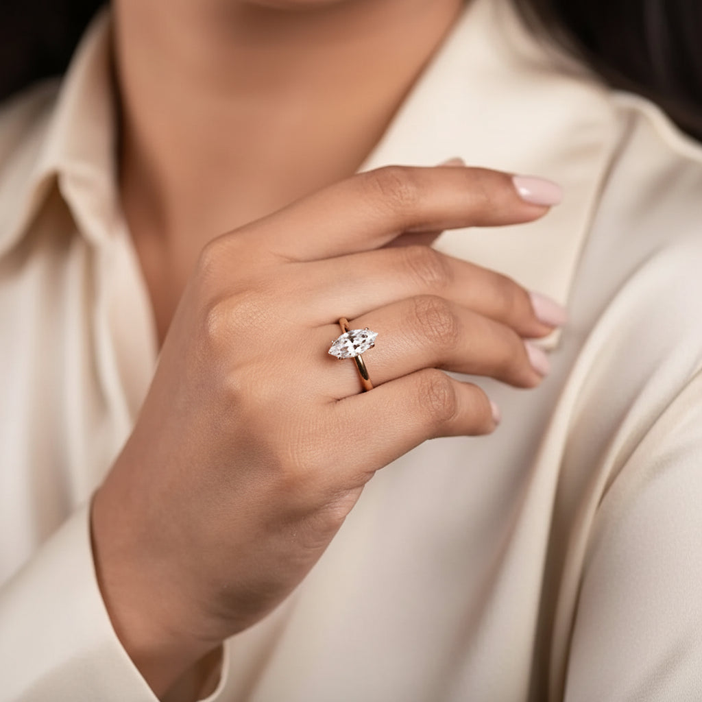 Marquise Solitaire Ring
