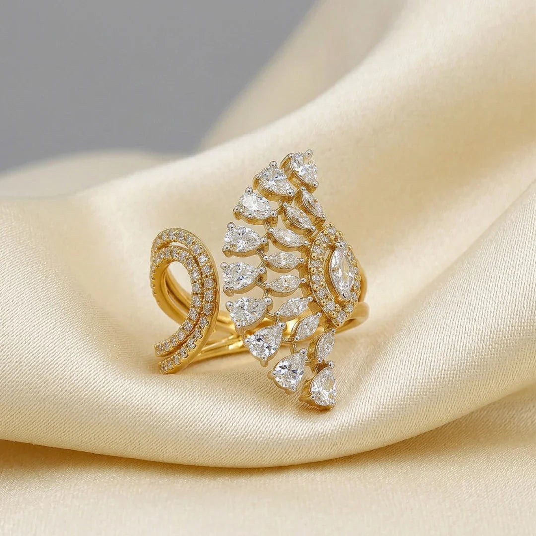 Aurelia Feather Wrap Ring