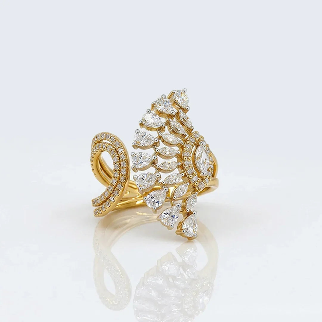 Aurelia Feather Wrap Ring