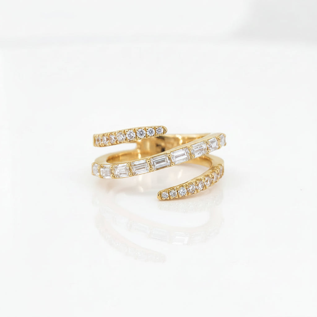 Baguette Luxe Wrap Ring