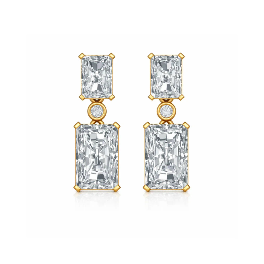 Emerald Duo Earrings