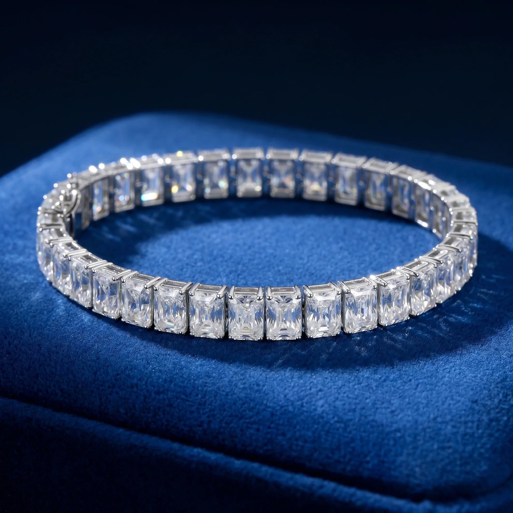 Emerald Spark Tennis Bracelet