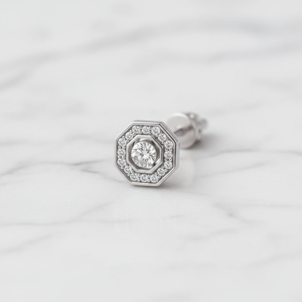 Octa Stud Earrings Men