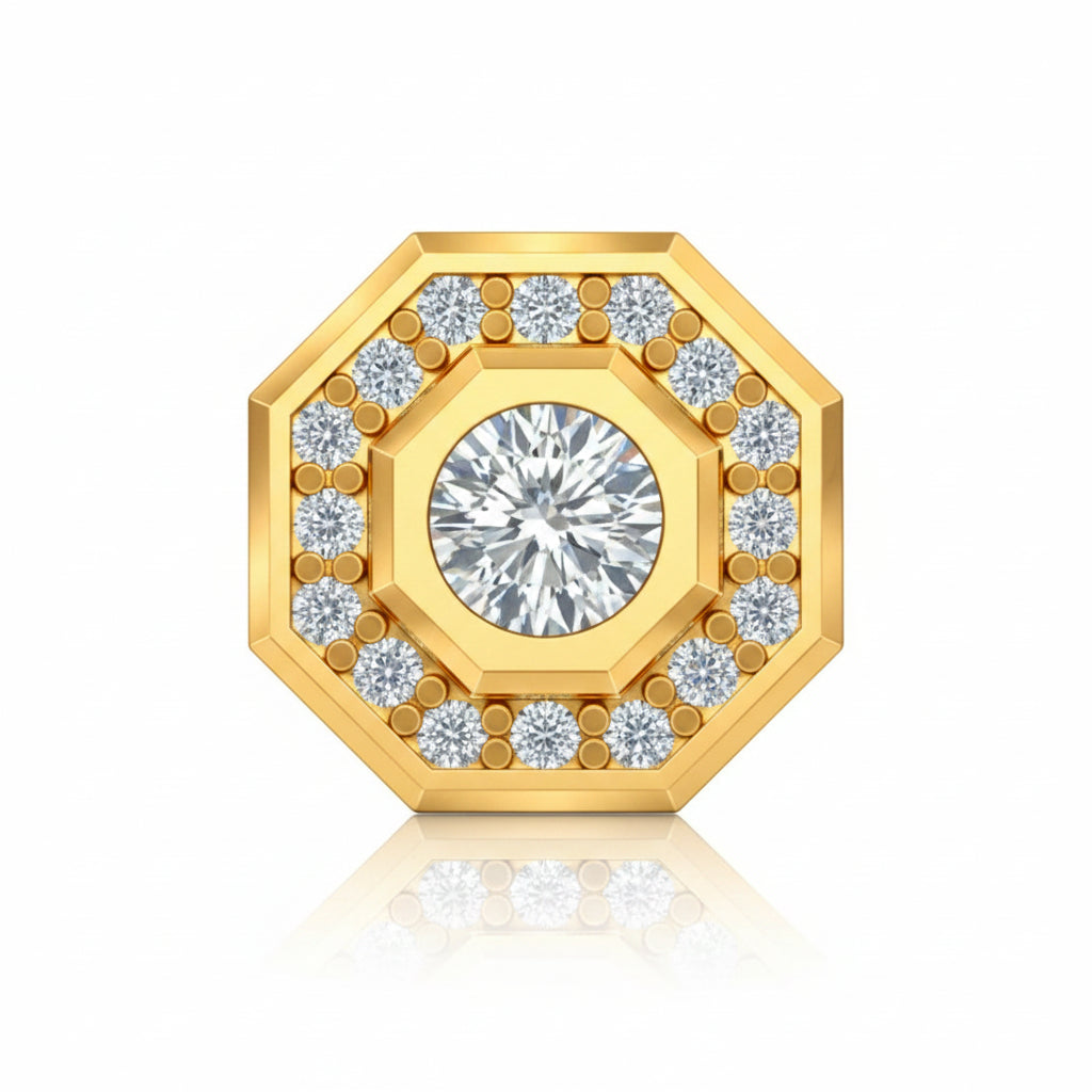Octa Stud Earrings Men