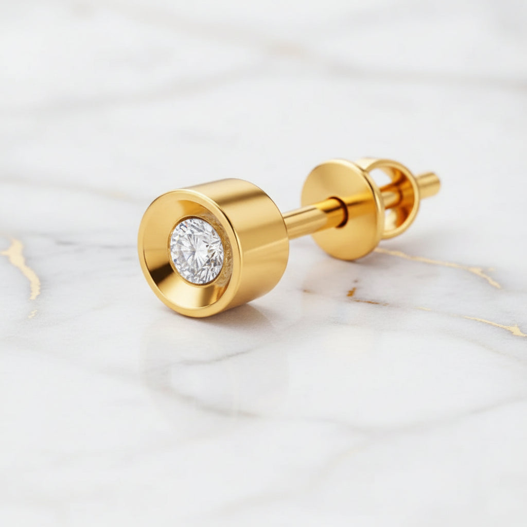 Bezelle Men Stud Earrings
