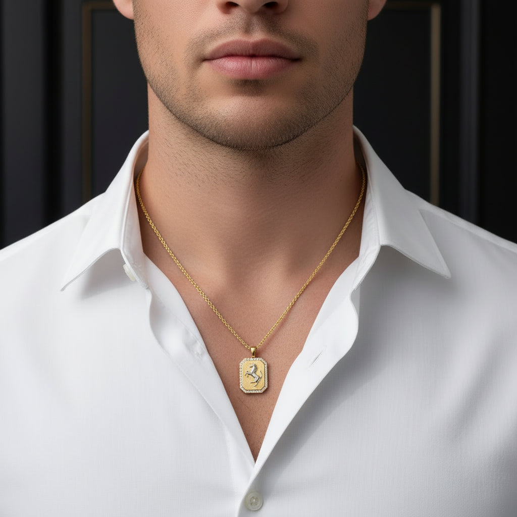 Ashwa Crest Pendant  Men