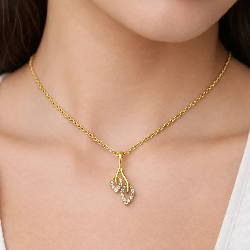 Twin Leaf Mini Pendant