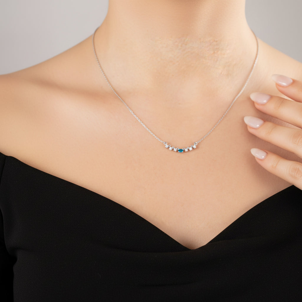 Aqua Blue Necklace