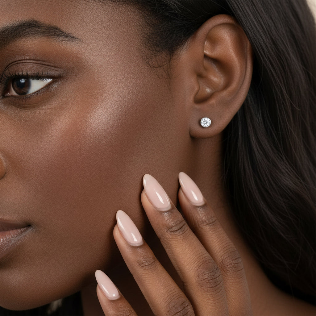 Bezelle Round Studs