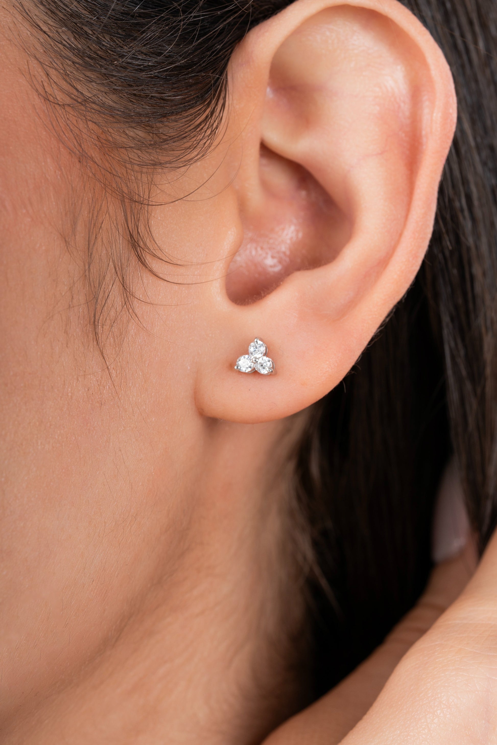Tri Stud Earrings