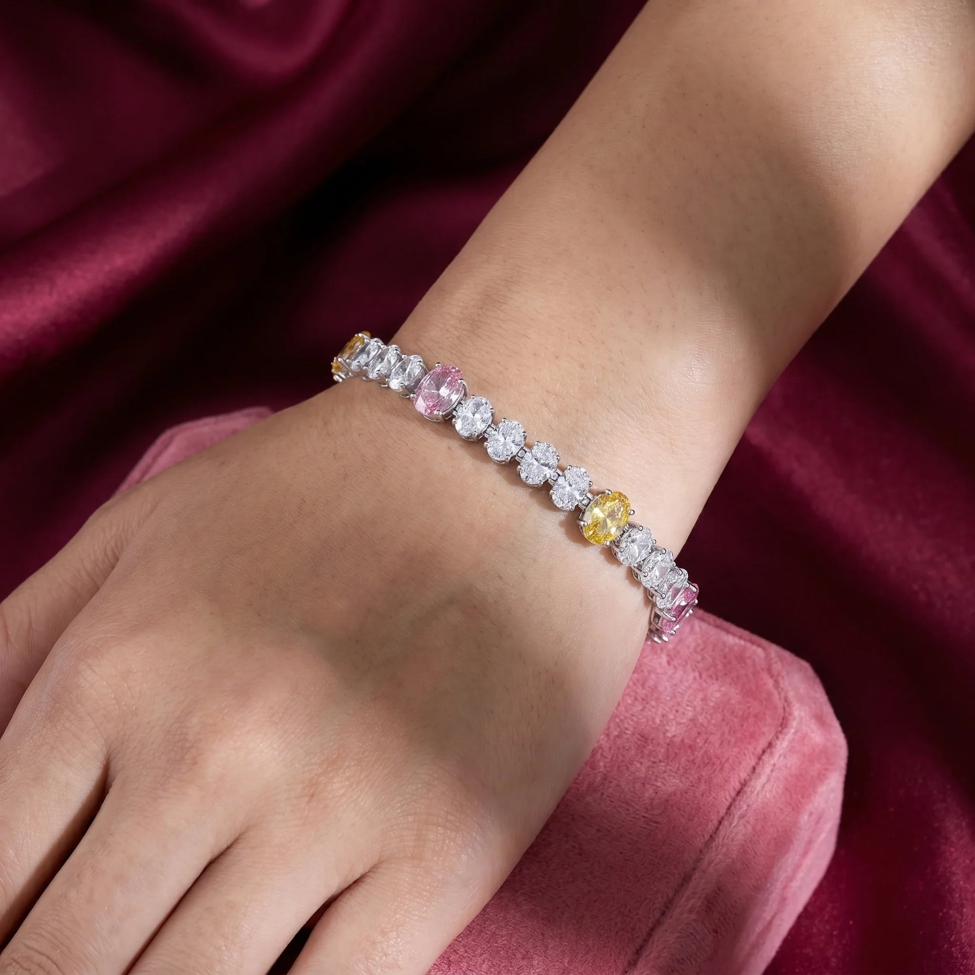 Blush & Soleil Tennis Bracelet