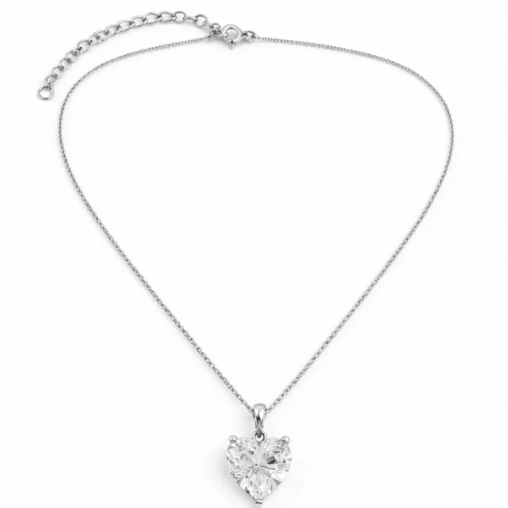 Heart Solitaire Pendant