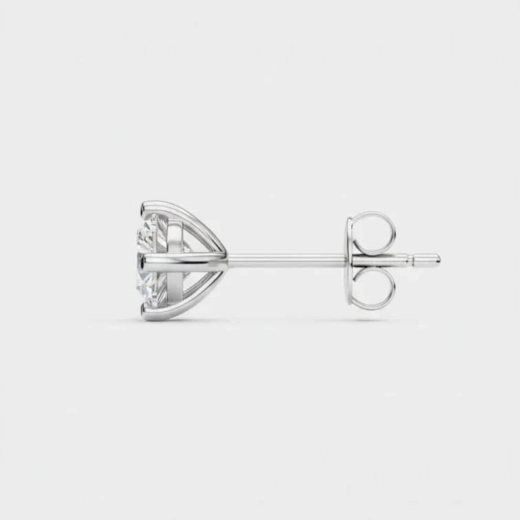 Solitaire Round Stud earrings