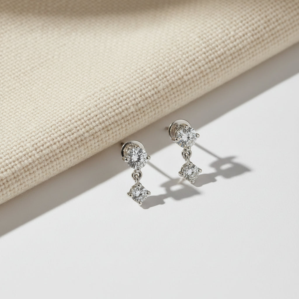 Round Drop Earrings