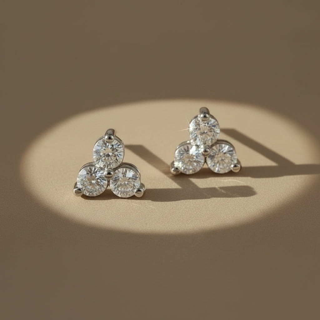 Tri Stud Earrings