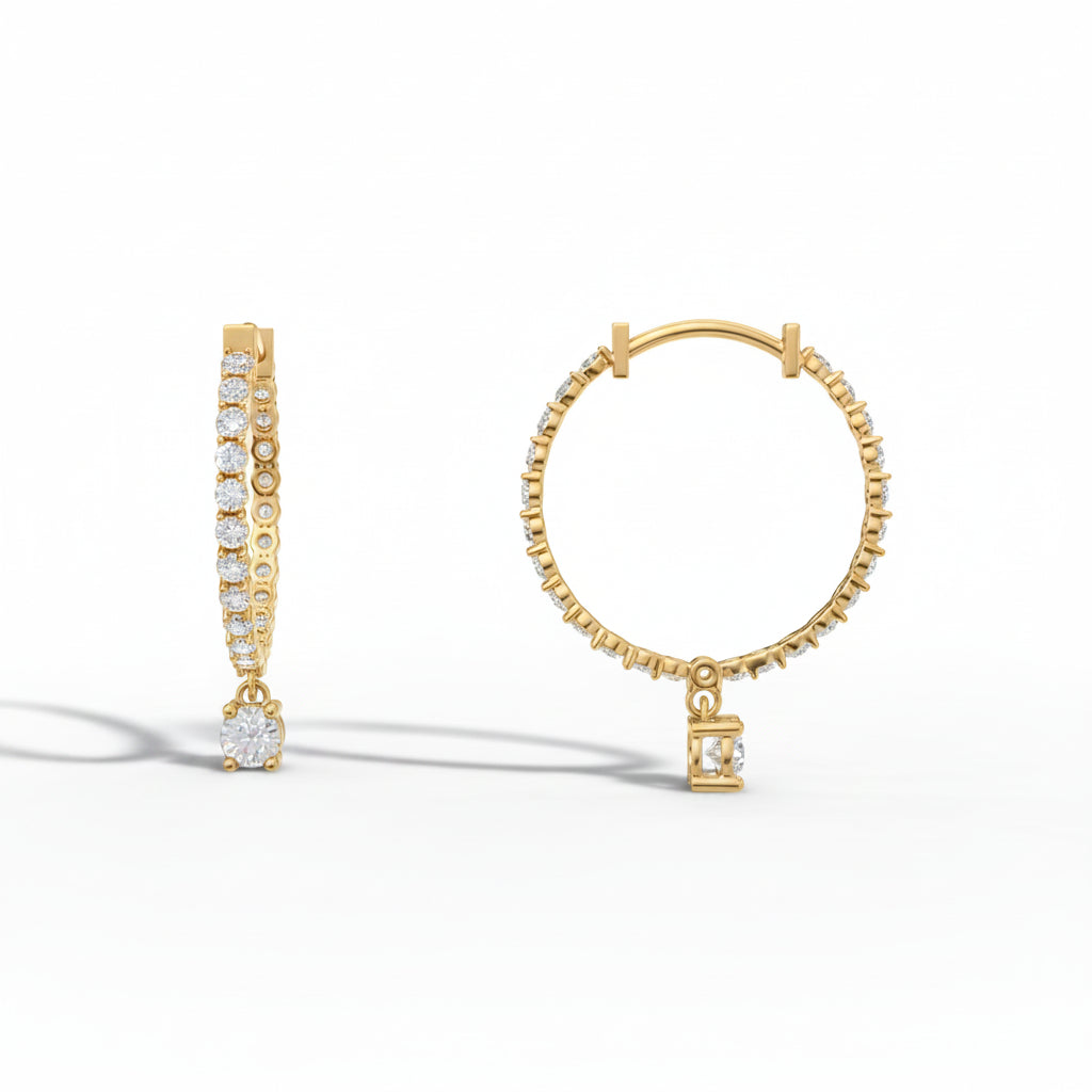 The Stellar Halo Drops earrings