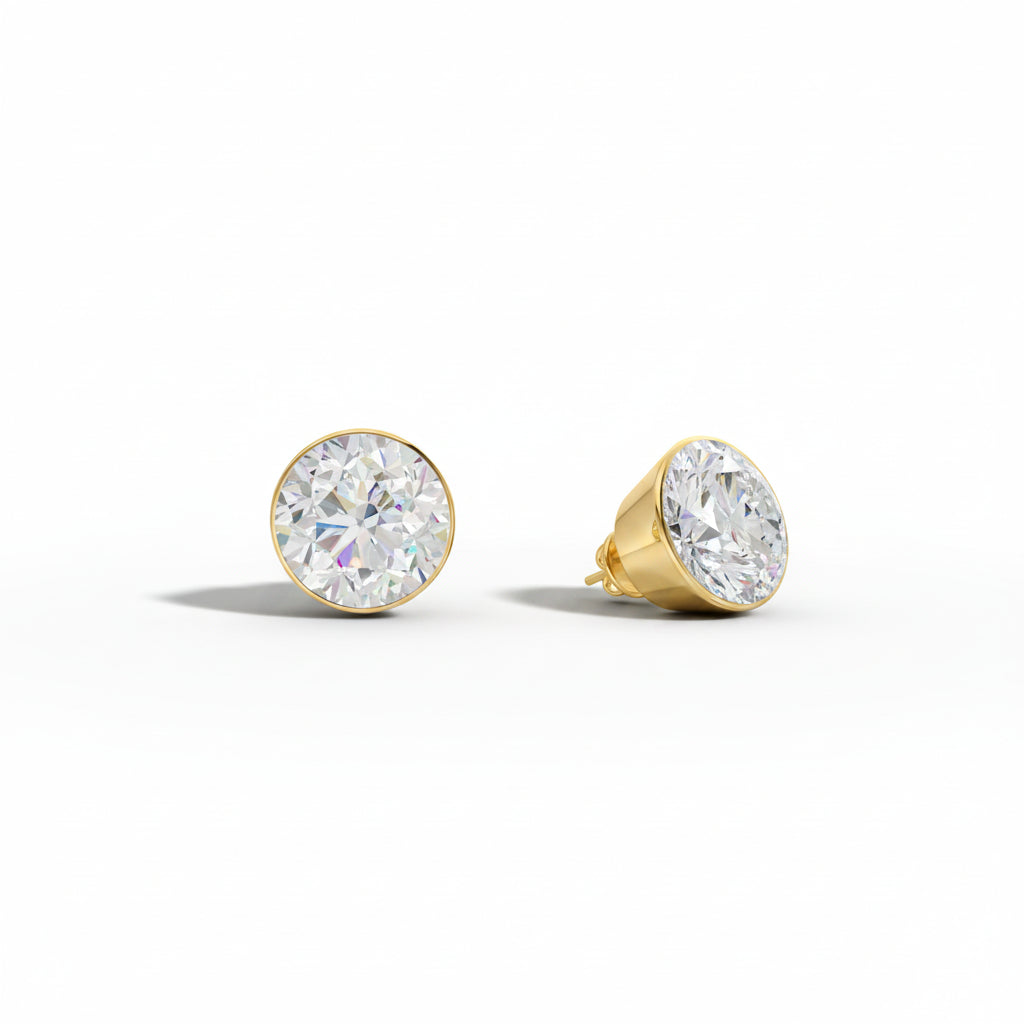 Bezelle Round Studs